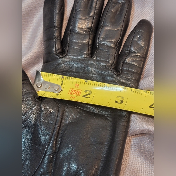 Vintage Eddie Bauer Womens Black Leather Gloves - Picture 11 of 13